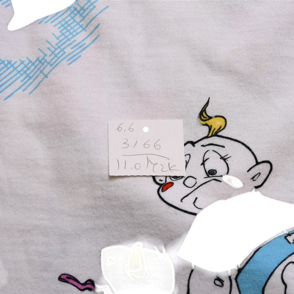 極美品 Christian Dior クリスチャンディオール 半袖Tシャツ 2P12155023 サイズ36 ホワイト カートゥーン ガリアーノ期 中古 4a003166