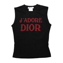Very Good Condition Christian Dior J'ADORE DIOR Tank Top 2A12155300 Size 38 Galliano Period Used 4a003167