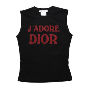 Very Good Condition Christian Dior J'ADORE DIOR Tank Top 2A12155300 Size 38 Galliano Period Used 4a003167