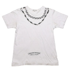 COMME des GARCONS コムデギャルソン × CHROME HEARTS クロムハーツ 半袖Tシャツ OT-T025 サイズ S クリスマス限定 美品 中古 4a003161