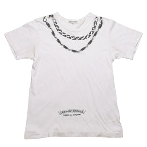 COMME des GARCONS コムデギャルソン × CHROME HEARTS クロムハーツ 半袖Tシャツ OT-T025 サイズ S クリスマス限定 美品 中古 4a003161