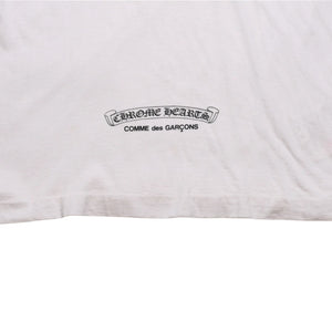 COMME des GARCONS コムデギャルソン × CHROME HEARTS クロムハーツ 半袖Tシャツ OT-T025 サイズ S クリスマス限定 美品 中古 4a003161