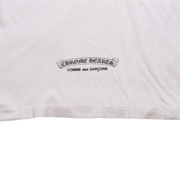 COMME des GARCONS コムデギャルソン × CHROME HEARTS クロムハーツ 半袖Tシャツ OT-T025 サイズ S クリスマス限定 美品 中古 4a003161