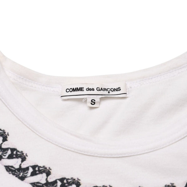 COMME des GARCONS コムデギャルソン × CHROME HEARTS クロムハーツ 半袖Tシャツ OT-T025 サイズ S クリスマス限定 美品 中古 4a003161