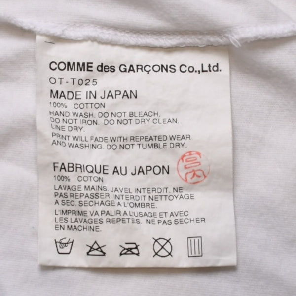 COMME des GARCONS コムデギャルソン × CHROME HEARTS クロムハーツ 半袖Tシャツ OT-T025 サイズ S クリスマス限定 美品 中古 4a003161