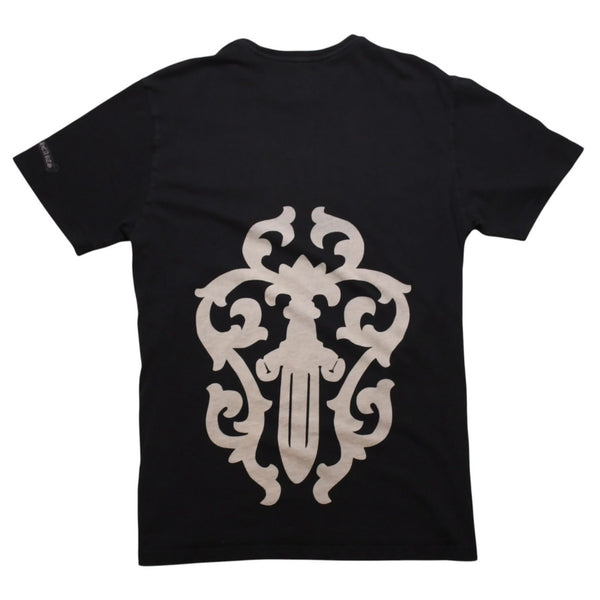 CHROME HEARTS クロムハーツ VINE DAGGER ヴァインダガー 半袖Tシャツ サイズS オールドイングリッシュロゴ ブラック 美品 中古 4a003163
