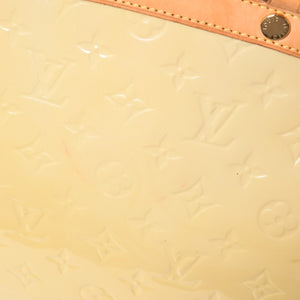 LOUIS VUITTON ルイヴィトン ブレアMM ハンドバッグ 2WAY M90180 モノグラム ヴェルニ イエロー ブラウン 美品 中古 4a002716