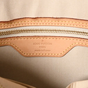 LOUIS VUITTON ルイヴィトン ブレアMM ハンドバッグ 2WAY M90180 モノグラム ヴェルニ イエロー ブラウン 美品 中古 4a002716