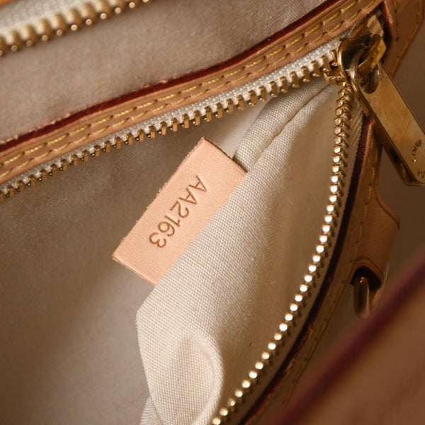 LOUIS VUITTON ルイヴィトン ブレアMM ハンドバッグ 2WAY M90180 モノグラム ヴェルニ イエロー ブラウン 美品 中古 4a002716