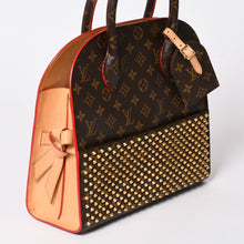 画像をギャラリービューアに読み込む, 極美品 LOUIS VUITTON×Christian Louboutin ルイヴィトン×クリスチャンルブタン アイコノクラスト ハンドバッグ M41234 ハラコ ゴールド金具 中古 4a002536