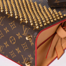 画像をギャラリービューアに読み込む, 極美品 LOUIS VUITTON×Christian Louboutin ルイヴィトン×クリスチャンルブタン アイコノクラスト ハンドバッグ M41234 ハラコ ゴールド金具 中古 4a002536