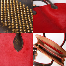 画像をギャラリービューアに読み込む, 極美品 LOUIS VUITTON×Christian Louboutin ルイヴィトン×クリスチャンルブタン アイコノクラスト ハンドバッグ M41234 ハラコ ゴールド金具 中古 4a002536
