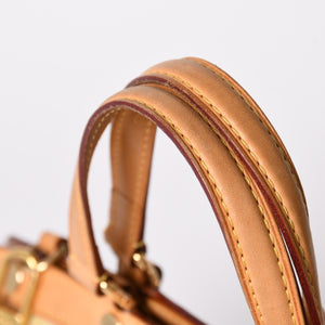 LOUIS VUITTON ルイヴィトン ブレアMM ハンドバッグ 2WAY M90180 モノグラム ヴェルニ イエロー ブラウン 美品 中古 4a002716