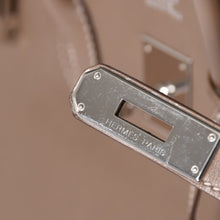 画像をギャラリービューアに読み込む, 極美品 HERMES エルメス BIRKIN バーキン35 エトープ シルバー金具 ヴォースイフト ハンドバッグ □K刻印 中古 4a002718