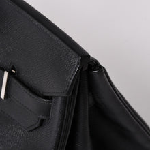 画像をギャラリービューアに読み込む, 極美品 HERMES エルメス BIRKIN バーキン35 ブラック ゴールド金具 ヴォーエプソン ハンドバッグ □M刻印 中古 4a002717