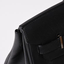 画像をギャラリービューアに読み込む, 極美品 HERMES エルメス BIRKIN バーキン35 ブラック ゴールド金具 ヴォーエプソン ハンドバッグ □M刻印 中古 4a002717