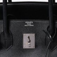 画像をギャラリービューアに読み込む, 極美品 HERMES エルメス BIRKIN バーキン35 ブラック ゴールド金具 ヴォーエプソン ハンドバッグ □M刻印 中古 4a002717