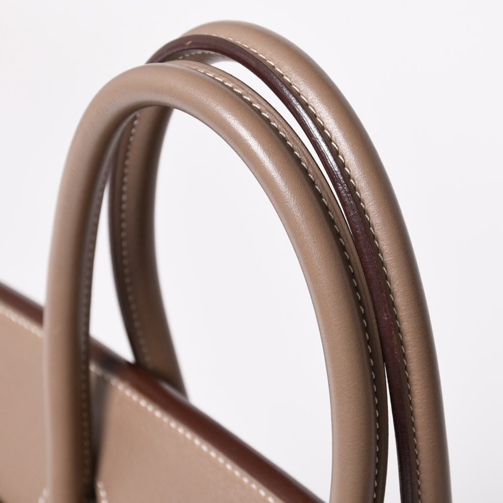 極美品 HERMES エルメス BIRKIN バーキン35 エトープ シルバー金具 ヴォースイフト ハンドバッグ □K刻印 中古 4a002718