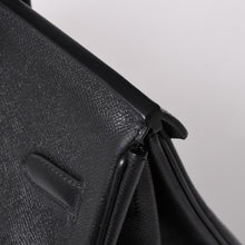 画像をギャラリービューアに読み込む, 極美品 HERMES エルメス BIRKIN バーキン35 ブラック ゴールド金具 ヴォーエプソン ハンドバッグ □M刻印 中古 4a002717