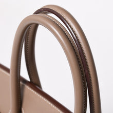 画像をギャラリービューアに読み込む, 極美品 HERMES エルメス BIRKIN バーキン35 エトープ シルバー金具 ヴォースイフト ハンドバッグ □K刻印 中古 4a002718