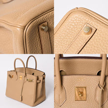 画像をギャラリービューアに読み込む, 極美品 HERMES エルメス BIRKIN バーキン35 ベージュ ゴールド金具 トリヨンクレマンス ハンドバッグ ◻︎L刻印 中古 4a002719