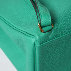 Unused Hermes Kelly Ad PM Togo Mint Gold Hardware Z Engraved Rucksack Bag 4a002720