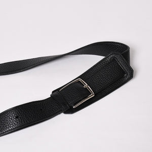 Very Good Condition HERMES Shoulder Bag Gypsière 28 X Silver Hardware Black Taurillon Clemence Used 4a003049