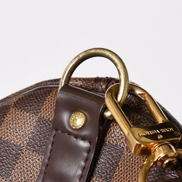 極美品 LOUISVUITTON ルイヴィトン ボストンバッグ N41414 キーポルバンドリエール55 ダミエエベヌ ゴールド金具 中古 4a002820