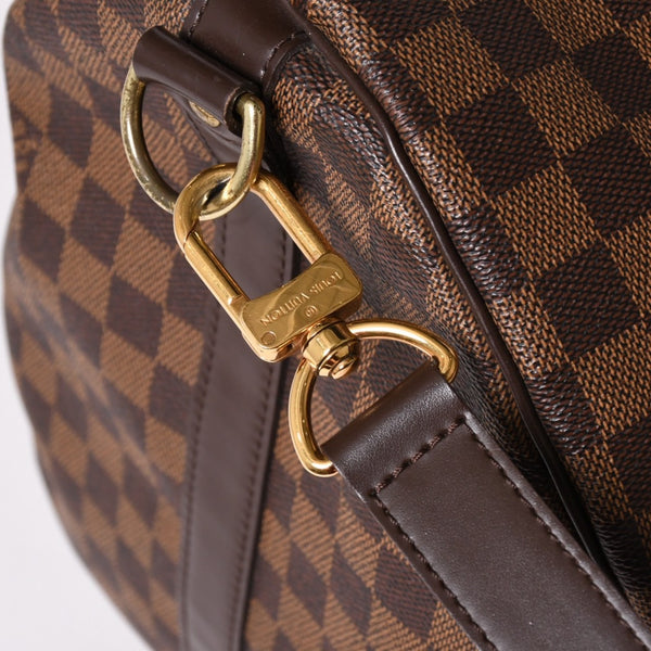 極美品 LOUISVUITTON ルイヴィトン ボストンバッグ N41414 キーポルバンドリエール55 ダミエエベヌ ゴールド金具 中古 4a002820