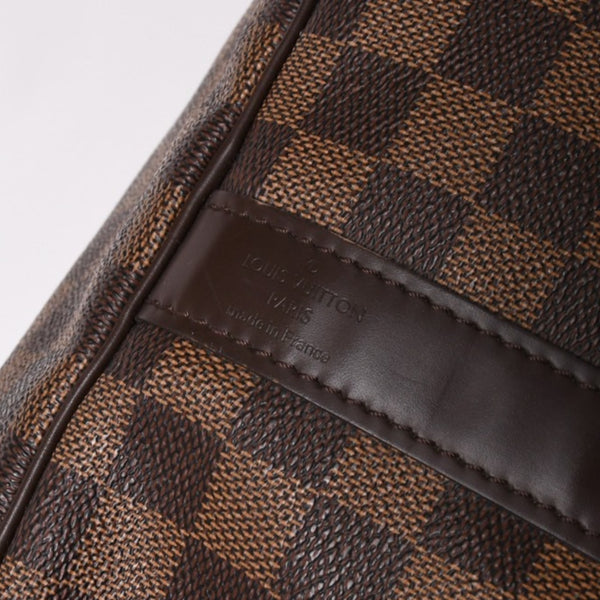 極美品 LOUISVUITTON ルイヴィトン ボストンバッグ N41414 キーポルバンドリエール55 ダミエエベヌ ゴールド金具 中古 4a002820