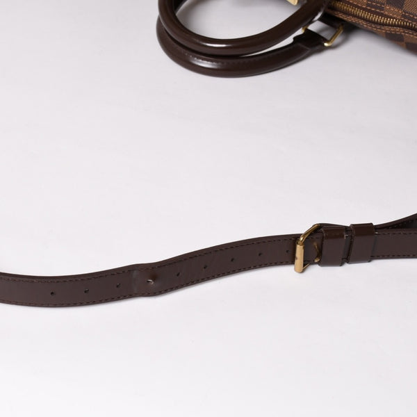 極美品 LOUISVUITTON ルイヴィトン ボストンバッグ N41414 キーポルバンドリエール55 ダミエエベヌ ゴールド金具 中古 4a002820