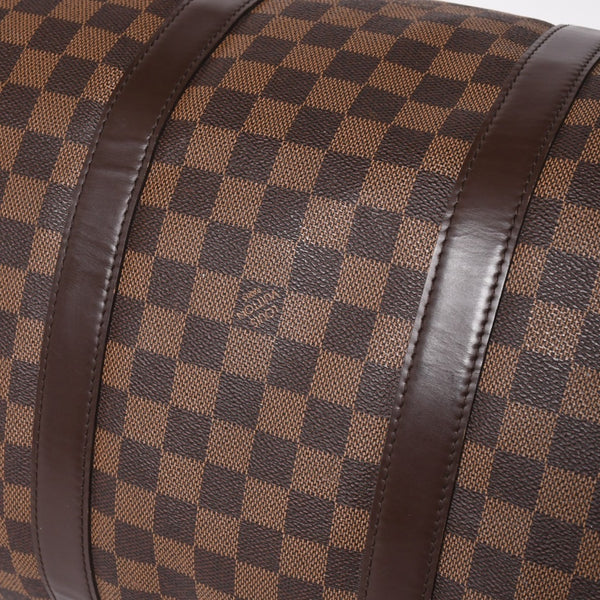 極美品 LOUISVUITTON ルイヴィトン ボストンバッグ N41414 キーポルバンドリエール55 ダミエエベヌ ゴールド金具 中古 4a002820