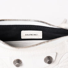 画像をギャラリービューアに読み込む, 極美品 BALENCIAGA バレンシアガ ルカゴール ミニバッグ レザー カルフスキン ホワイト シルバー金具 ショルダーバッグ 695514 中古 4a002731