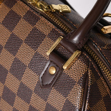 画像をギャラリービューアに読み込む, 極美品 LOUIS VUITTON ルイヴィトン ダミエリベラミニ ダミエキャンバス ミニボストンバッグ ブラウン ゴールド金具 N41436 中古 4a002816