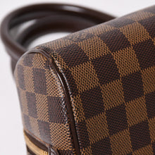画像をギャラリービューアに読み込む, 極美品 LOUIS VUITTON ルイヴィトン ダミエリベラミニ ダミエキャンバス ミニボストンバッグ ブラウン ゴールド金具 N41436 中古 4a002816