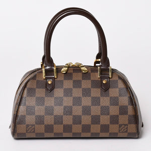 Very good condition LOUIS VUITTON Damier Bella Mini Damier Canvas Mini Boston Bag Brown Gold Hardware N41436 Used 4a002816
