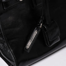 画像をギャラリービューアに読み込む, SAINT LAURENT サンローラン サックドジュール ダッフル スープル レザー ブラック ハンドバッグ ショルダーバッグ 2Way シルバー金具 ARS491715 美品 中古 4a002734