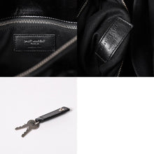 画像をギャラリービューアに読み込む, SAINT LAURENT サンローラン サックドジュール ダッフル スープル レザー ブラック ハンドバッグ ショルダーバッグ 2Way シルバー金具 ARS491715 美品 中古 4a002734