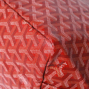 極美品 GOYARD ゴヤール サンルイPM トートバッグ ショルダーバッグ ショルダートート ポーチ付き レザー赤 レッド 中古 4a002740