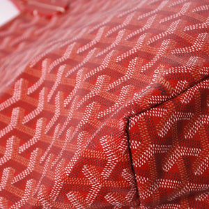 極美品 GOYARD ゴヤール サンルイPM トートバッグ ショルダーバッグ ショルダートート ポーチ付き レザー赤 レッド 中古 4a002740