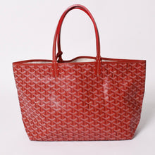 画像をギャラリービューアに読み込む, 極美品 GOYARD ゴヤール サンルイPM トートバッグ ショルダーバッグ ショルダートート ポーチ付き レザー赤 レッド 中古 4a002740
