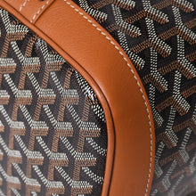 Load image into Gallery viewer, 新品未使用 GOYARD ゴヤール プティフロ バケット バッグ ブラウン ショルダーバッグ コーティングキャンバス カーフスキン 中古 4a002811