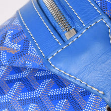 画像をギャラリービューアに読み込む, GOYARD ゴヤール ボウリング45バッグ 2WAYバッグ BOWLIN045TY10CL10P PVC レザー ブルー 美品 中古 4a002810