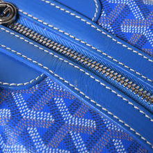 画像をギャラリービューアに読み込む, GOYARD ゴヤール ボウリング45バッグ 2WAYバッグ BOWLIN045TY10CL10P PVC レザー ブルー 美品 中古 4a002810