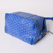 画像をギャラリービューアに読み込む, GOYARD ゴヤール ボウリング45バッグ 2WAYバッグ BOWLIN045TY10CL10P PVC レザー ブルー 美品 中古 4a002810