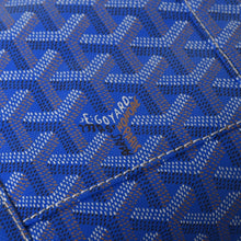 画像をギャラリービューアに読み込む, GOYARD ゴヤール ボウリング45バッグ 2WAYバッグ BOWLIN045TY10CL10P PVC レザー ブルー 美品 中古 4a002810