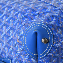 画像をギャラリービューアに読み込む, GOYARD ゴヤール ボウリング45バッグ 2WAYバッグ BOWLIN045TY10CL10P PVC レザー ブルー 美品 中古 4a002810