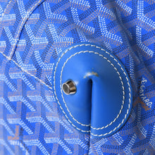 画像をギャラリービューアに読み込む, GOYARD ゴヤール ボウリング45バッグ 2WAYバッグ BOWLIN045TY10CL10P PVC レザー ブルー 美品 中古 4a002810