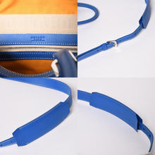 画像をギャラリービューアに読み込む, GOYARD ゴヤール ボウリング45バッグ 2WAYバッグ BOWLIN045TY10CL10P PVC レザー ブルー 美品 中古 4a002810