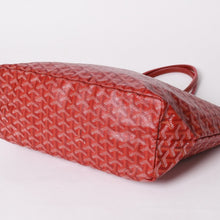 画像をギャラリービューアに読み込む, 極美品 GOYARD ゴヤール サンルイPM トートバッグ ショルダーバッグ ショルダートート ポーチ付き レザー赤 レッド 中古 4a002740